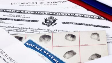 United States naturalization documents and identification papers